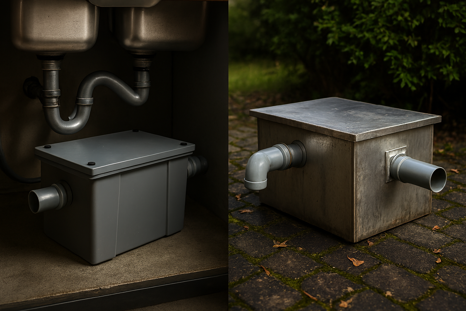 Under-Sink V/s Outdoor Commercial Grease Traps: Pros and Cons